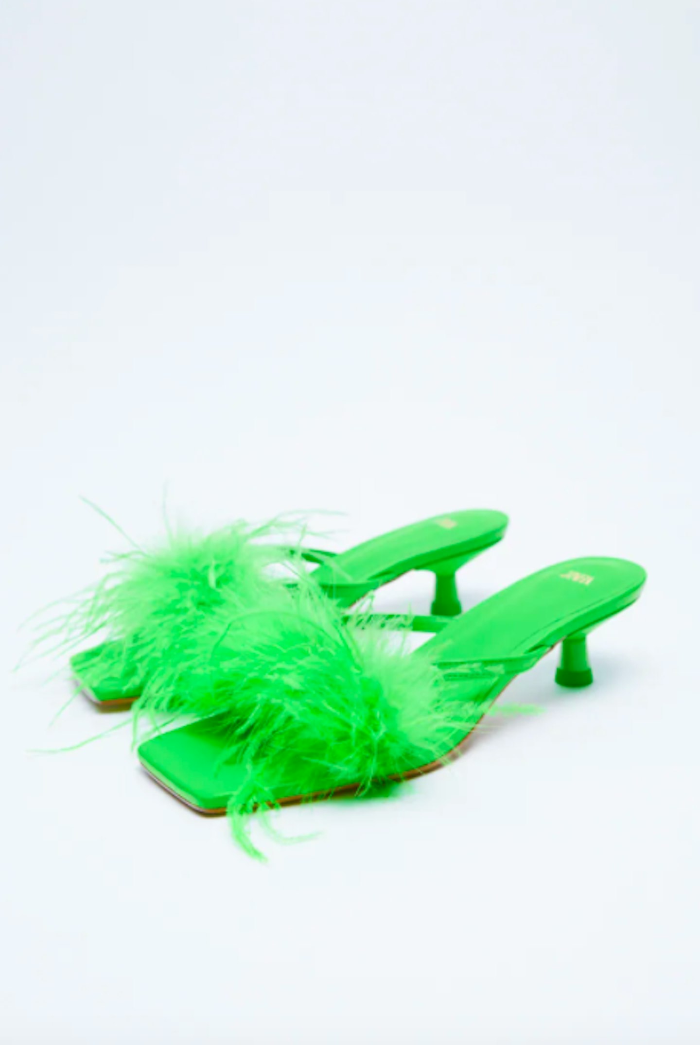 Zara feather shoes 2025